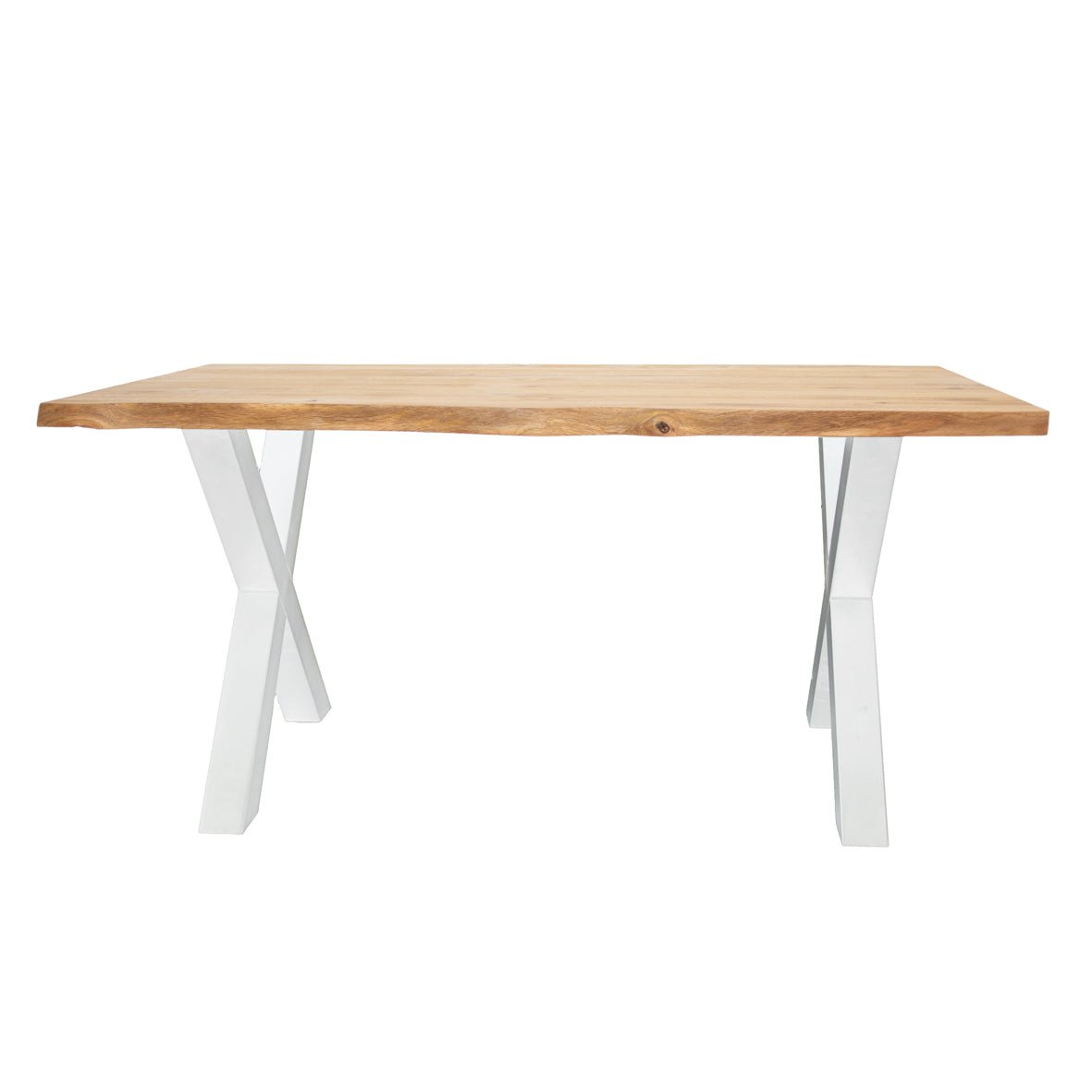 Mesa de comedor revi Oak X-Leg White