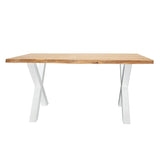 Mesa de comedor revi Oak X-Leg White