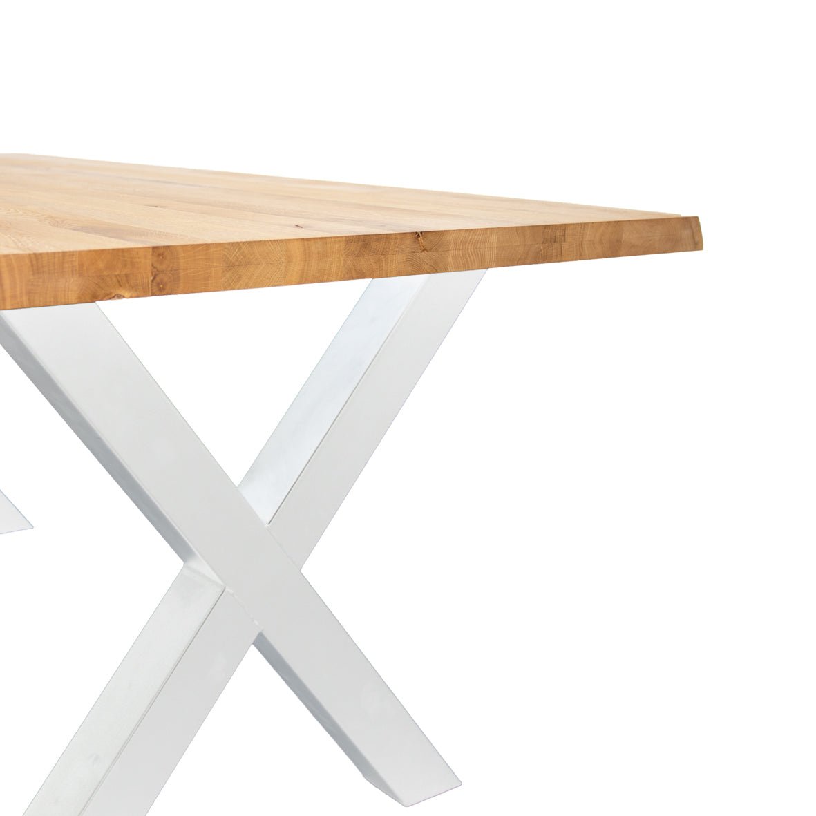 Mesa de comedor revi Oak X-Leg White