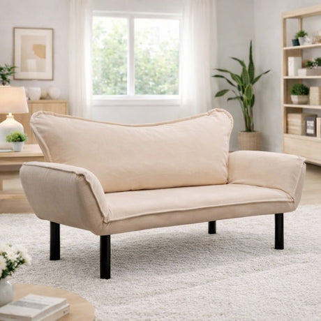 Sofá cama Terciopelo Crema - dos personas - Chatto