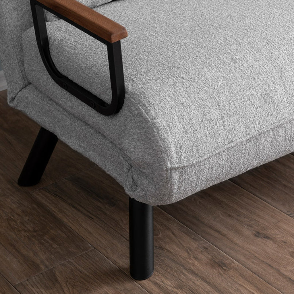 Sofá cama Gris Bouclé 2 plazas - Sando