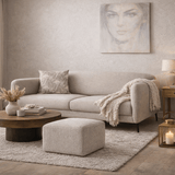 Banken - Slaapbank beige linnen stof 3 - zits - Venus - Dimehouse