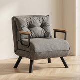 Sillón para dormir Sando Light Grey, una foto atmosférica en un interior moderno