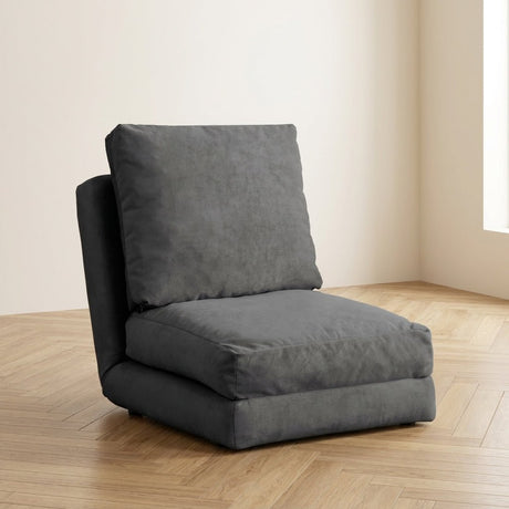 Sillón para dormir Taida Grey foto atmosférica en un interior moderno