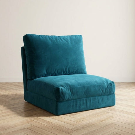 Sillón para dormir Taida Green foto atmosférica en un interior moderno