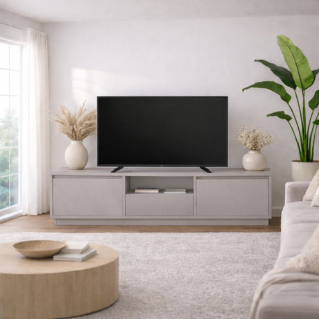 Mueble de TV Gris Melamina Flare 42x160x29,5 cm 