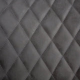 Taburete industrial Juno Antracita de cuero sintético - Altura del asiento 70 cm - Sin reposabrazos 