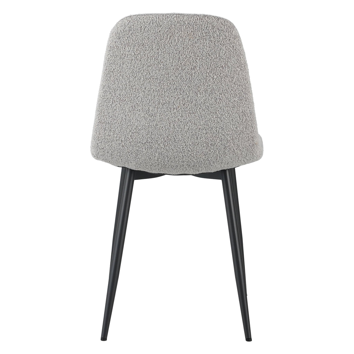 Juego de 4 Sillas de Comedor Escandinavas Natural Melange de Tela Bouclé Swift - Sin Apoyabrazos 