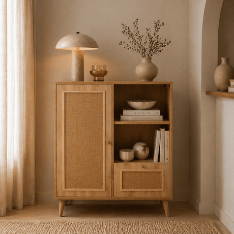 Gabinete de pared JUT Oak Beech Wood 40x110x90 cm