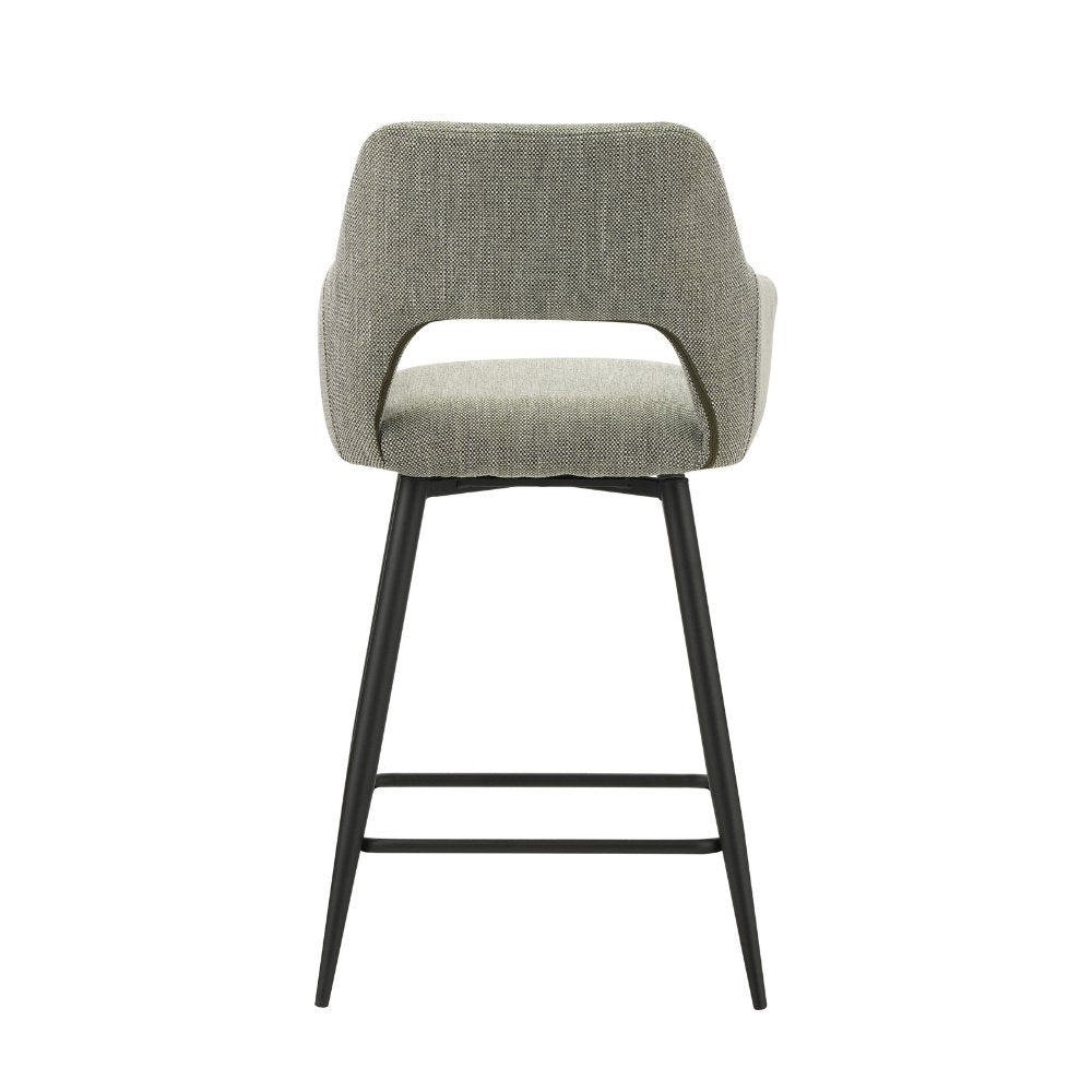 Taburete Skye Dimehouse Verde L x An x Al 81x63x54 Tela Blanco foto vista trasera diagonal