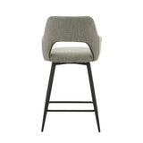 Taburete Skye Dimehouse Verde L x An x Al 81x63x54 Tela Blanco foto vista trasera diagonal
