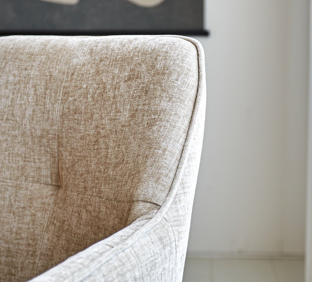 Silla de comedor Camiel Dimehouse Beige L x An x Al 62x61x54 Tela Atmósfera foto diferente