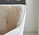 Silla de comedor Camiel Dimehouse Beige L x An x Al 62x61x54 Tela Atmósfera foto diferente