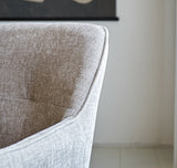 Silla de comedor Camiel Dimehouse Gris L x An x Al 62x61x54 Tela Atmósfera foto diferente