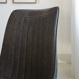 Silla de comedor Jimmy Polipiel Dimehouse Antracita L x An x Al 75x57x51 Cuero sintético Atmósfera foto diferente