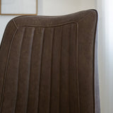 Silla de comedor Jimmy Polipiel Dimehouse Taupe L x An x Al 75x57x51 Cuero sintético Detalle fotográfico atmosférico