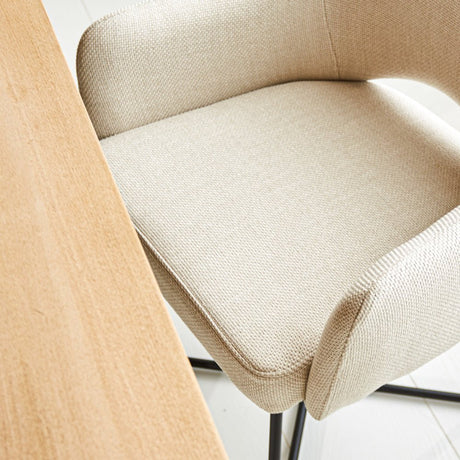 Silla de comedor Suzy Dimehouse Blanco L x An x Al 64x61x53 Tela Fotografía atmosférica en situación