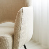 Silla de comedor Suzy Dimehouse Blanco L x An x Al 64x61x53 Tela Detalle fotográfico atmosférico