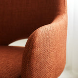 Silla de comedor Suzy Dimehouse Naranja L x An x Al 64x61x53 Tela Atmósfera foto diferente