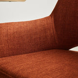 Silla de comedor Suzy Dimehouse Naranja L x An x Al 64x61x53 Tela Detalle fotográfico atmosférico