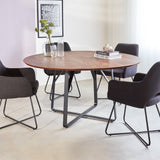 Silla de comedor Suzy Dimehouse Negro L x An x Al 64x61x53 Tela Vista frontal diagonal de fotografía atmosférica