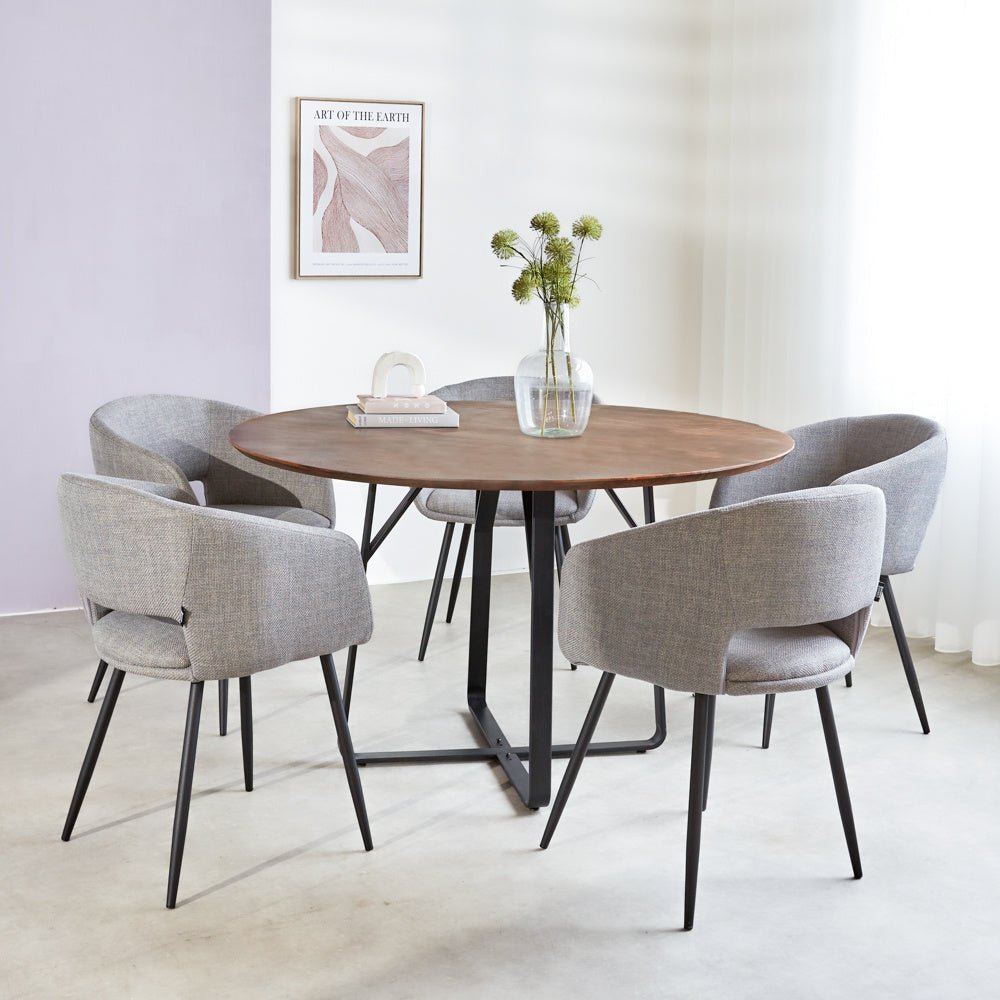 Silla de comedor Don Dimehouse Gris L x An x Al 60x56x56 Tela Marco fotográfico atmosférico 2