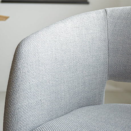 Silla de comedor Don Dimehouse Gris claro L x An x Al 60x56x56 Tela Atmósfera foto diferente