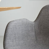 Silla de comedor Mick Dimehouse Gris L x An x Al 64x62x59 Tela Atmósfera foto diferente