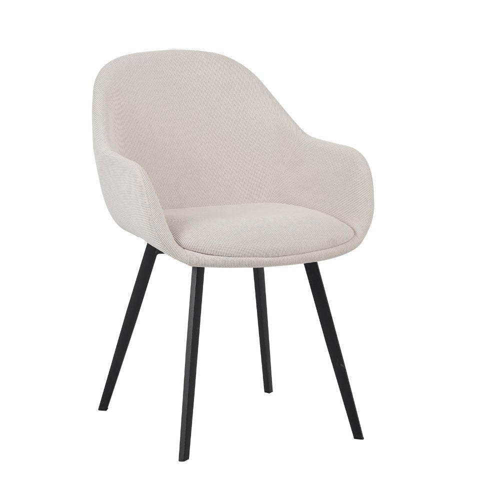 Silla de comedor Remy Dimehouse Beige L x An x Al 64x59x58 Blanco foto vista frontal diagonal
