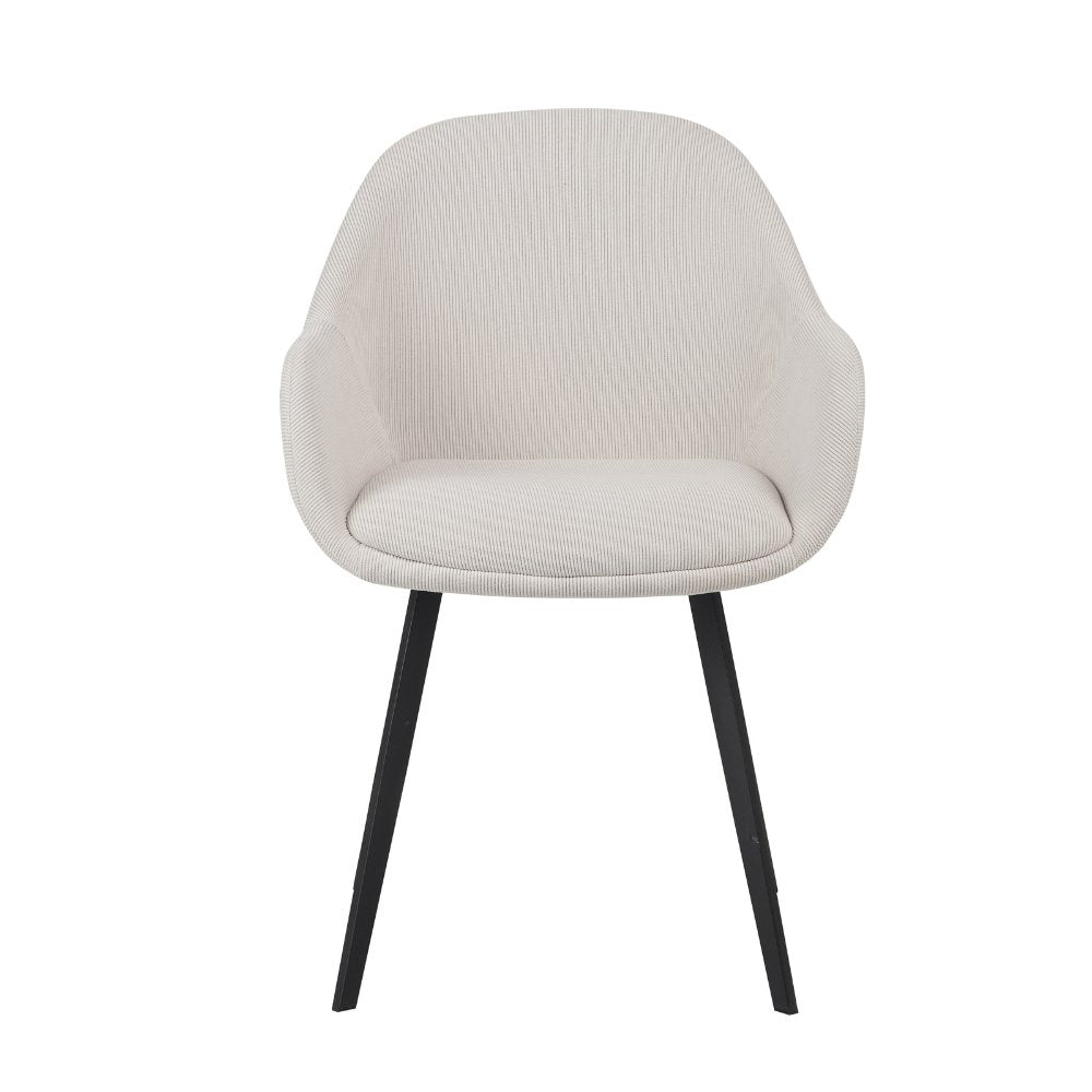 Silla de comedor Remy Dimehouse Beige L x An x Al 64x59x58 Blanco foto vista frontal