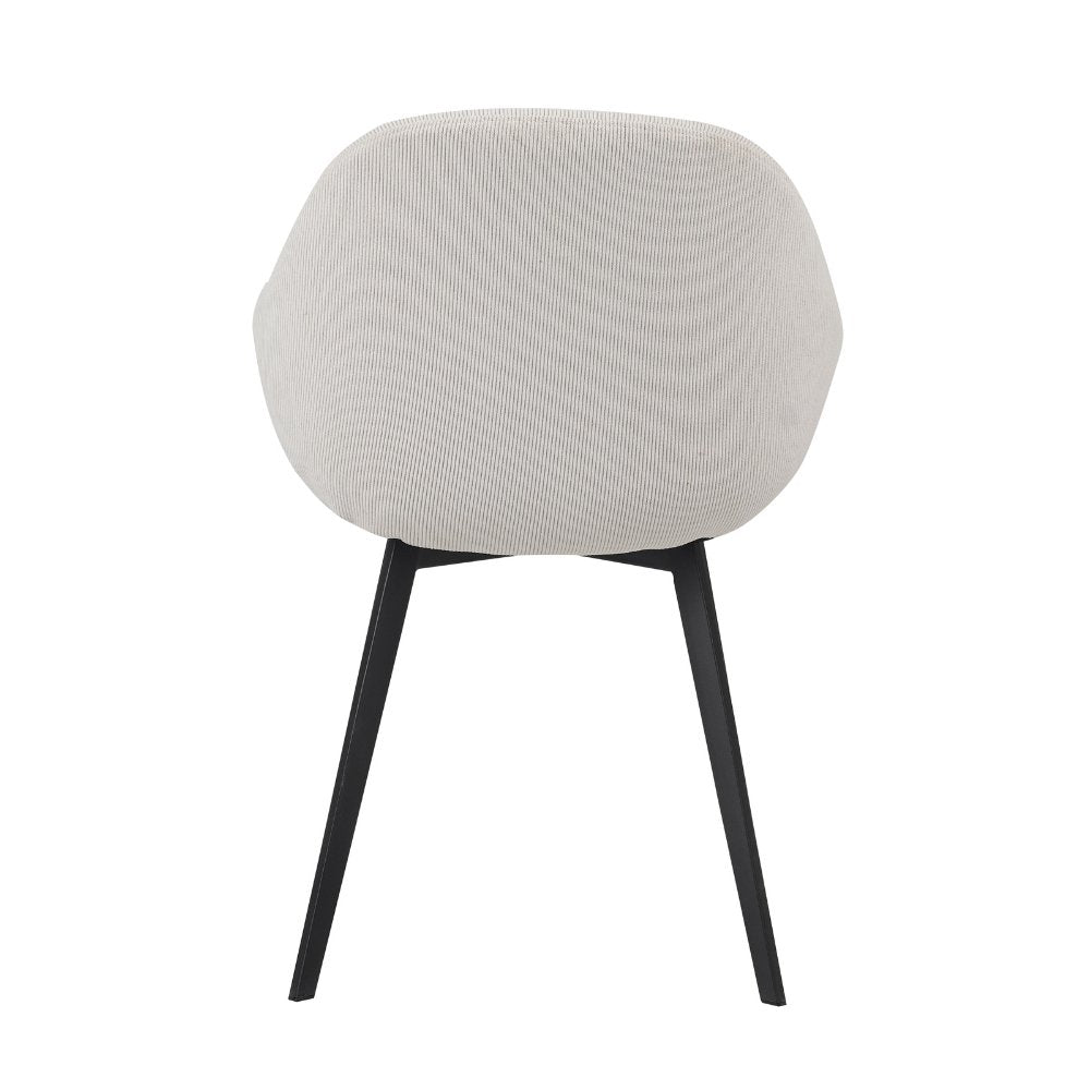 Silla de comedor Remy Dimehouse Vista trasera diagonal beige L x An x Al 64x59x58 Blanco foto