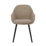 Silla de comedor Remy Dimehouse Taupe L x An x Al 64x59x58 Blanco foto vista frontal