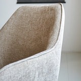 Silla de comedor Sev Dimehouse Beige L x An x Al 68x62x61 Tela Detalle fotográfico atmosférico