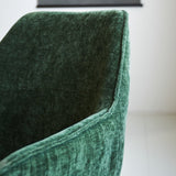 Silla de comedor Sev Dimehouse Verde L x An x Al 68x62x61 Tela Atmósfera foto diferente