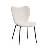 Silla de comedor Sia Dimehouse Blanco L x An x Al 72x55x51 Tela Blanco foto vista frontal diagonal