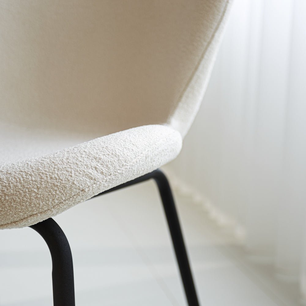 Silla de comedor Sia Dimehouse Blanco L x An x Al 72x55x51 Tela Detalle fotográfico atmosférico