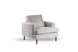 Sillón Faya DH Interior Beige Blanco foto vista frontal diagonal