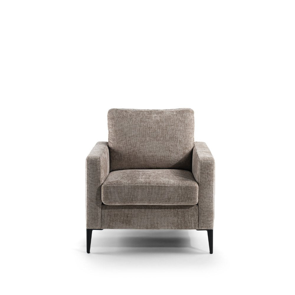 Sillón Flora DH Interior Beige Tela Blanco foto vista frontal