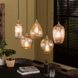 Lámpara colgante Anna DH Interior Diamond L x An x Al 130x47x29 Vidrio Foto atmosférica vista frontal diagonal