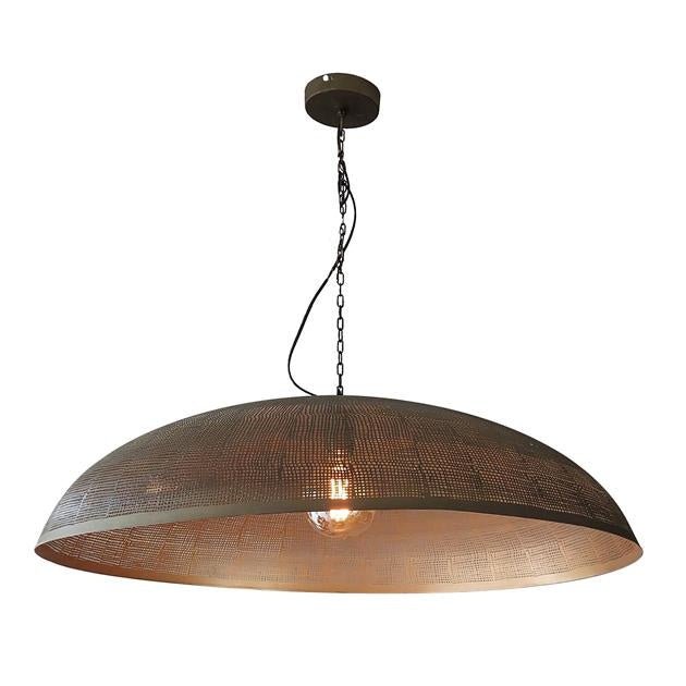 Lámpara colgante Danique DH Interior Bronce L x An. x Al. 101x101x34 Bronce Blanco foto vista frontal