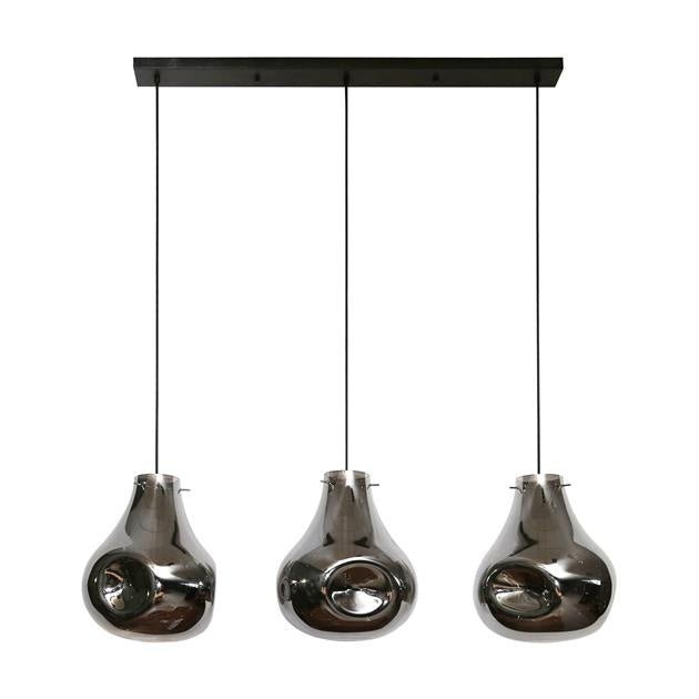Lámpara colgante Denissia DH Interior Negro L x An. x Al. 106x47x39 Metal Blanco foto vista lateral