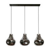 Lámpara colgante Denissia DH Interior Negro L x An. x Al. 106x47x39 Metal Blanco foto vista lateral