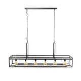 Lámpara colgante Eloisa DH Interior Carbón L x An. x Al. 162x38x32 Metal Blanco foto vista frontal diagonal