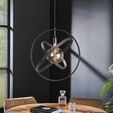 Lámpara colgante Diana DH Interior negro L x An. x Al. 67x67x17 Metal Foto atmosférica vista frontal diagonal