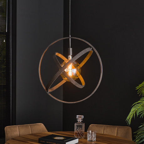Lámpara colgante Diana DH Interior negro L x An x Al 67x67x17 Metal Foto atmosférica en situación