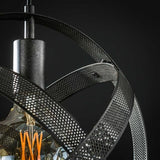 Lámpara colgante Yaya DH Interior negro L x An x Al 112x43x17 Metal Detalle fotográfico atmosférico