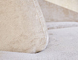 Sofá Chloe DeGeBe Tela beige Detalle fotográfico atmosférico