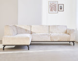 Sofá Chloe DeGeBe Beige Tela Foto atmosférica vista lateral