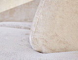 Sofá Chloe DeGeBe Tela beige Detalle fotográfico atmosférico