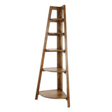 Estante esquinero Jess DH Interior Acacia L x An x Al 135x50x12 Madera de acacia Blanco fotografía vista frontal
